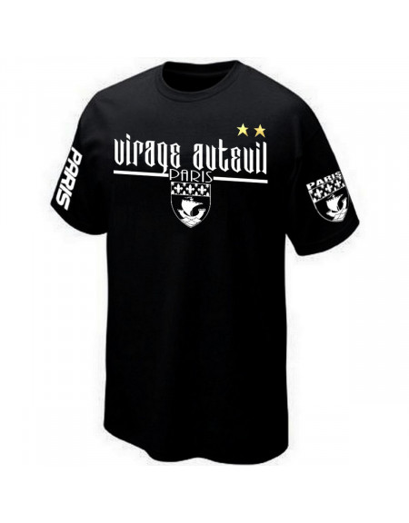 T SHIRT ULTRAS PARIS VIRAGE AUTEUIL CHAMPION D EUROPE